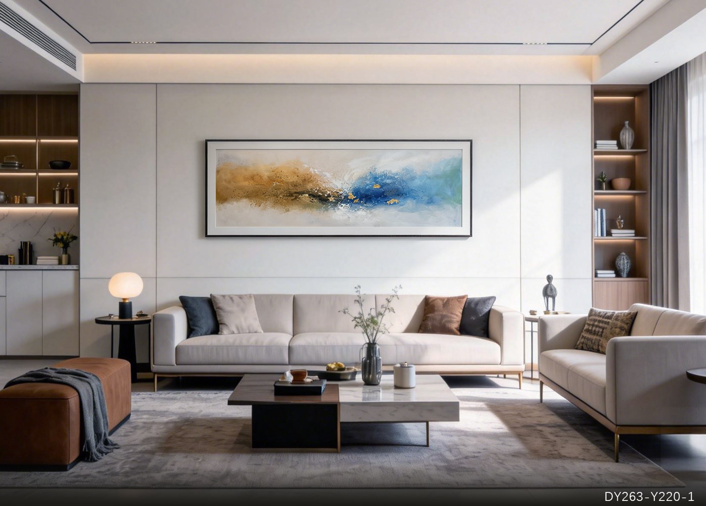 Living Room Wall Art DY263-Y220-1 in an interior setting