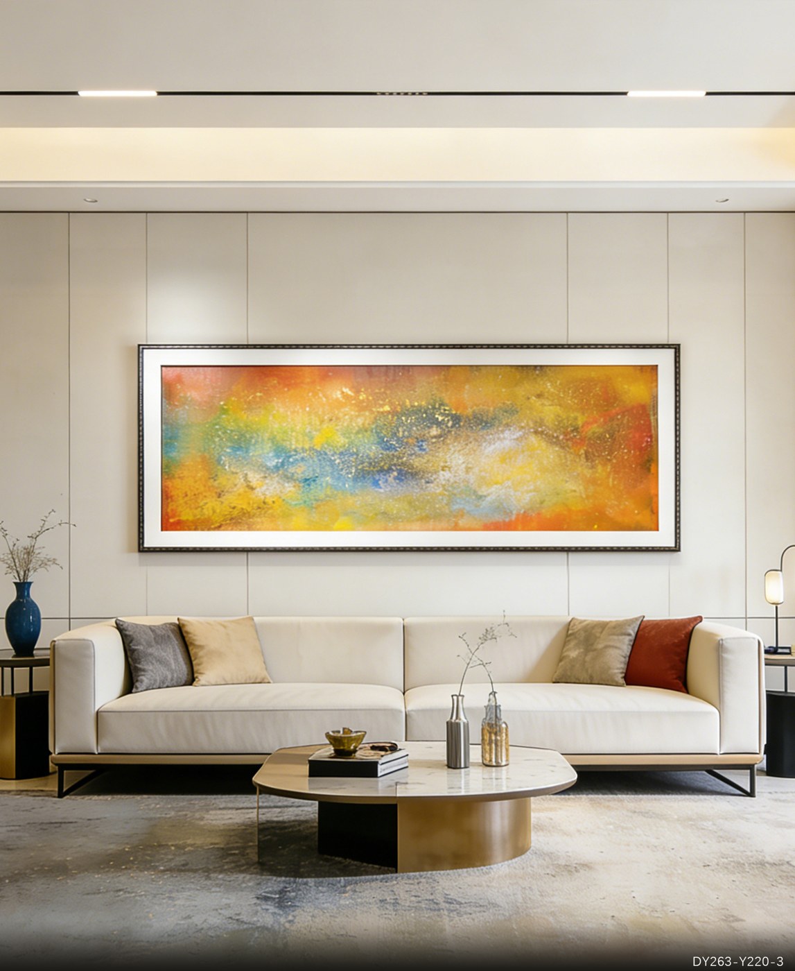 Living Room Wall Art DY263-Y220-3 in an interior setting