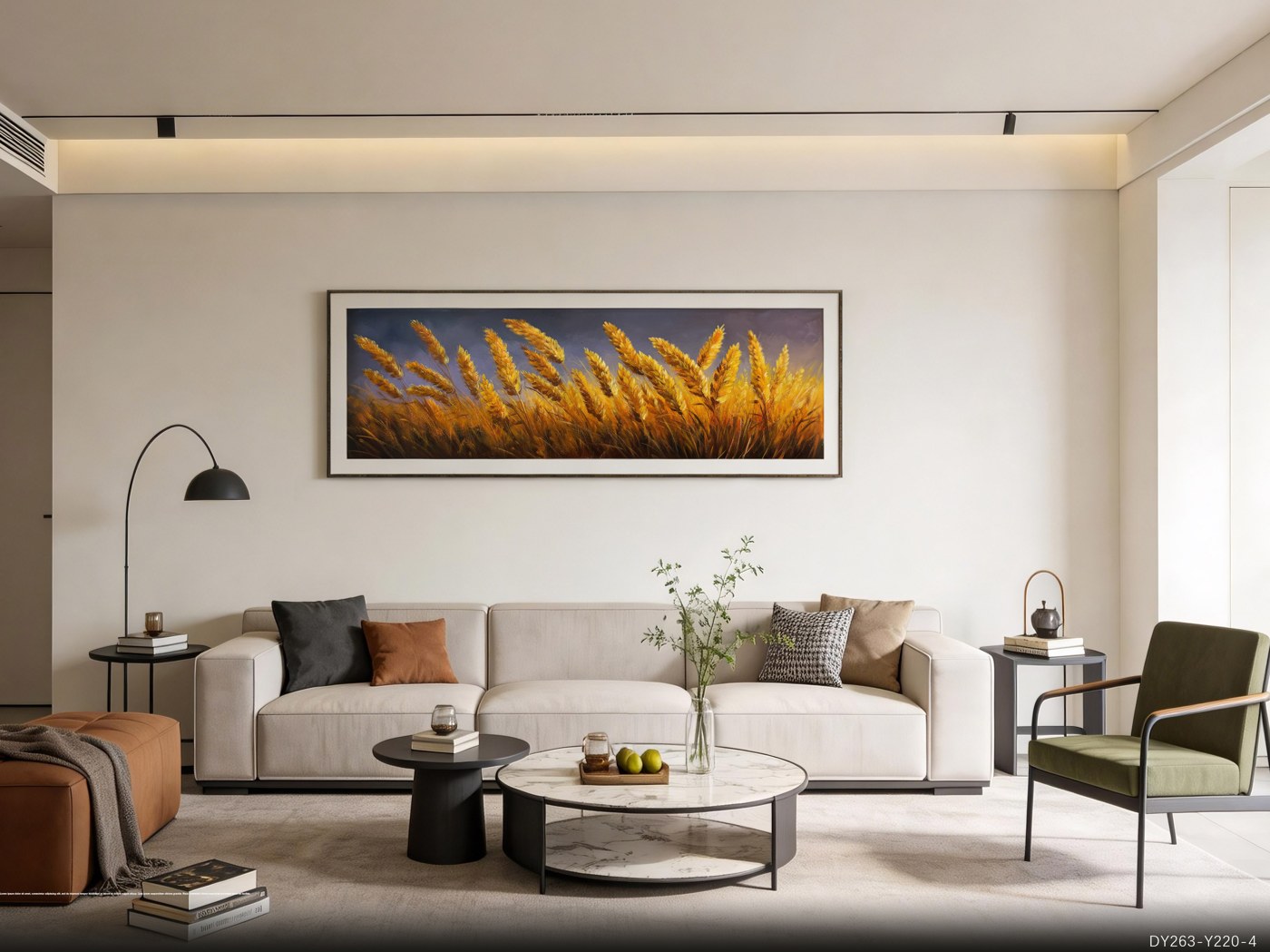 Living Room Wall Art DY263-Y220-4 in an interior setting