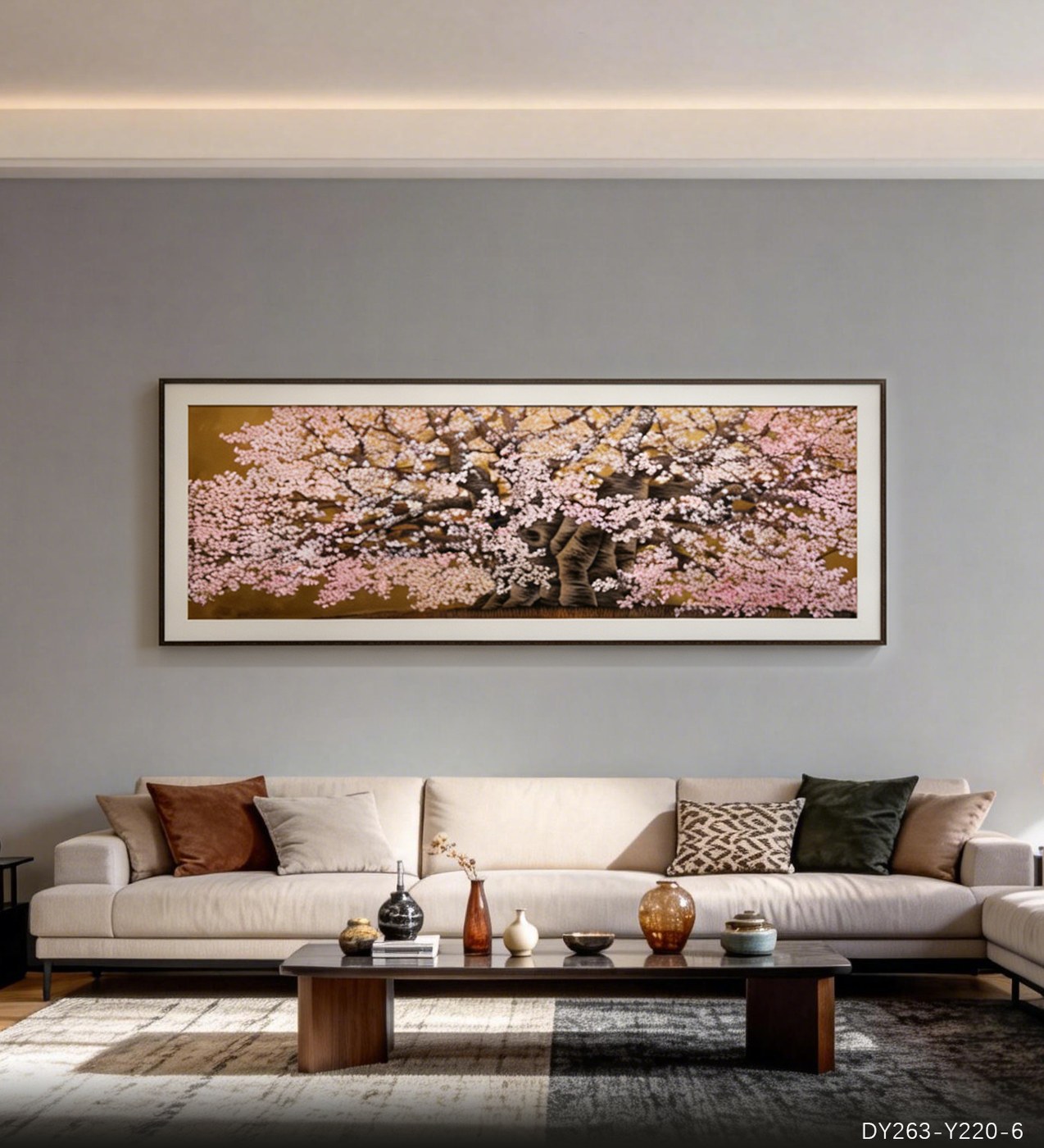 Living Room Wall Art DY263-Y220-6 in an interior setting