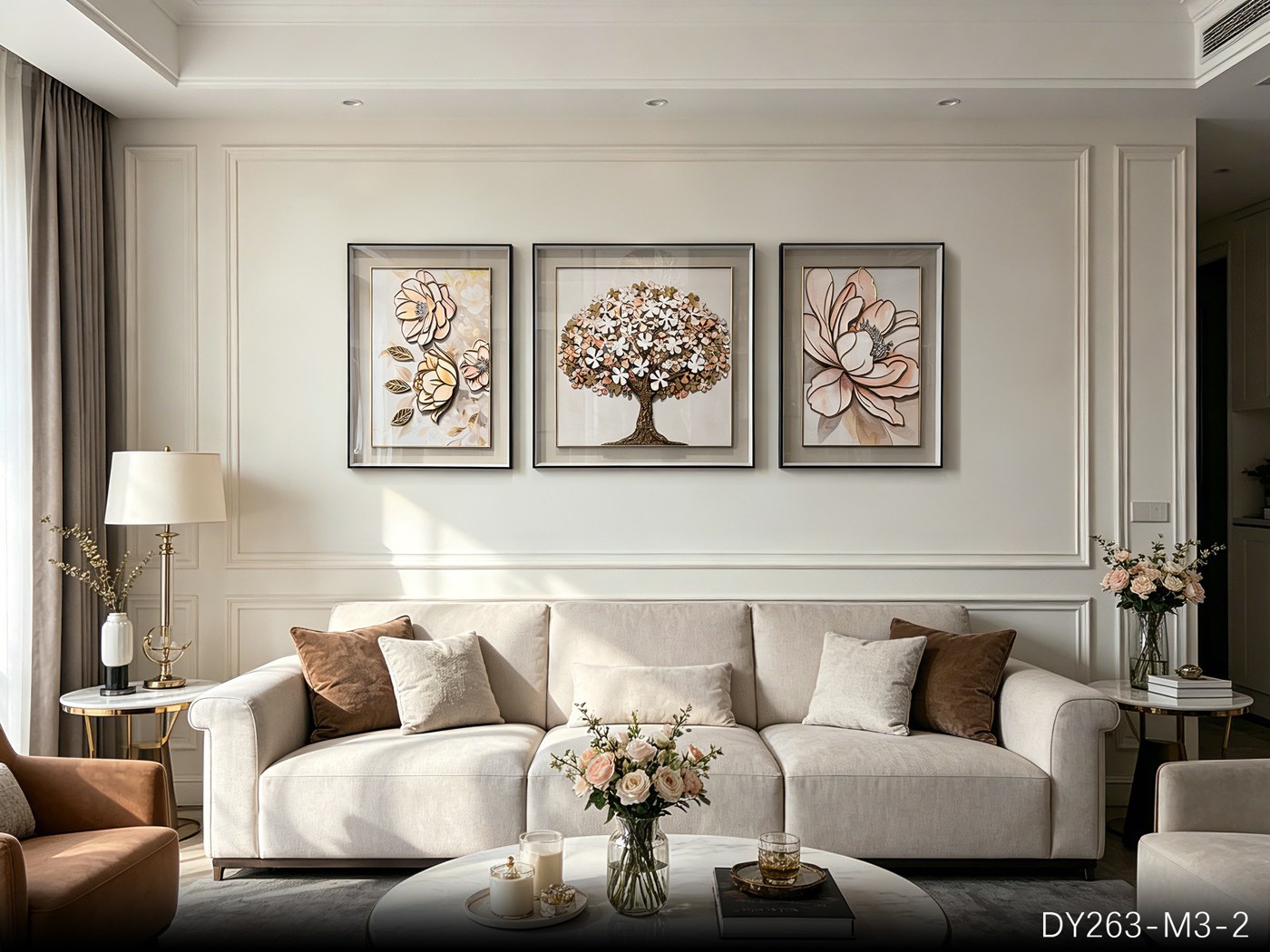 Living Room Wall Art DY263-M3-2 in an interior setting
