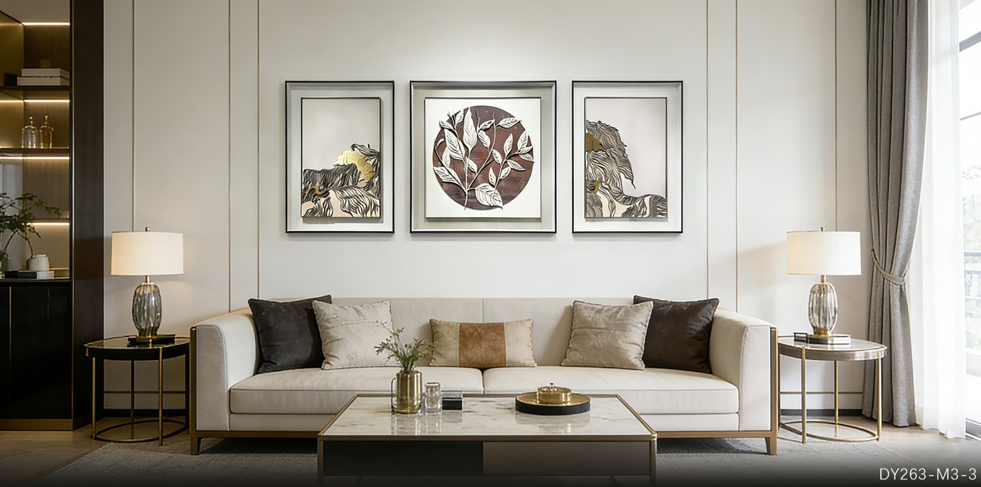 Living Room Wall Art DY263-M3-3 in an interior setting