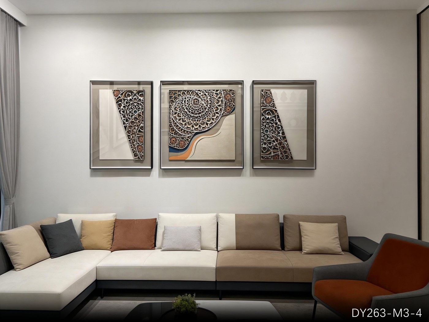 Living Room Wall Art DY263-M3-4 in an interior setting