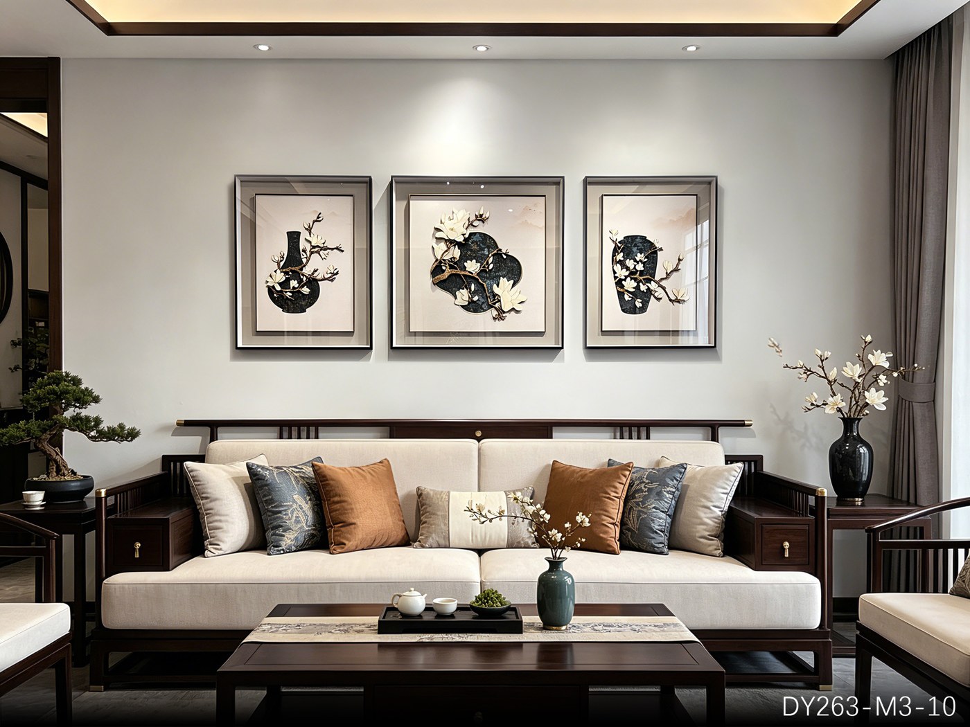 Living Room Wall Art DY263-M3-10 in an interior setting