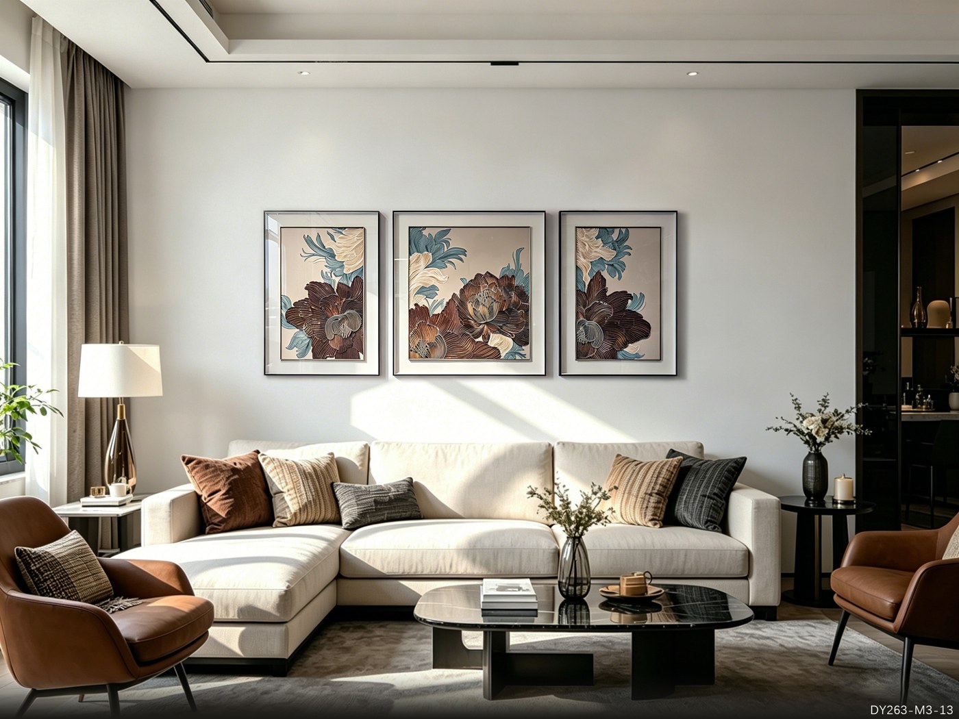 Living Room Wall Art DY263-M3-13 in an interior setting