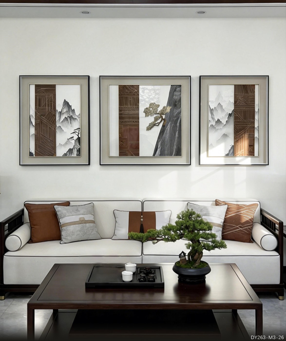 Living Room Wall Art DY263-M3-26 in an interior setting