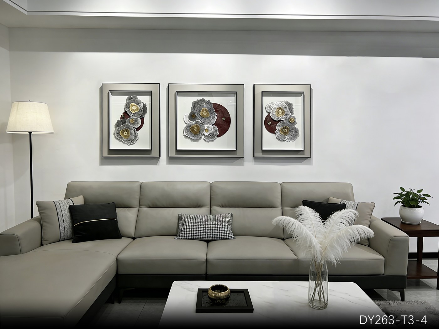 Living Room Wall Art DY263-T3-4 in an interior setting