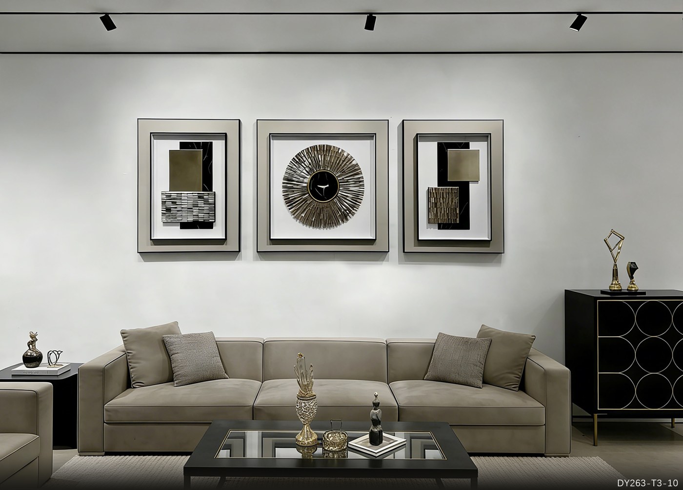 Living Room Wall Art DY263-T3-10 in an interior setting