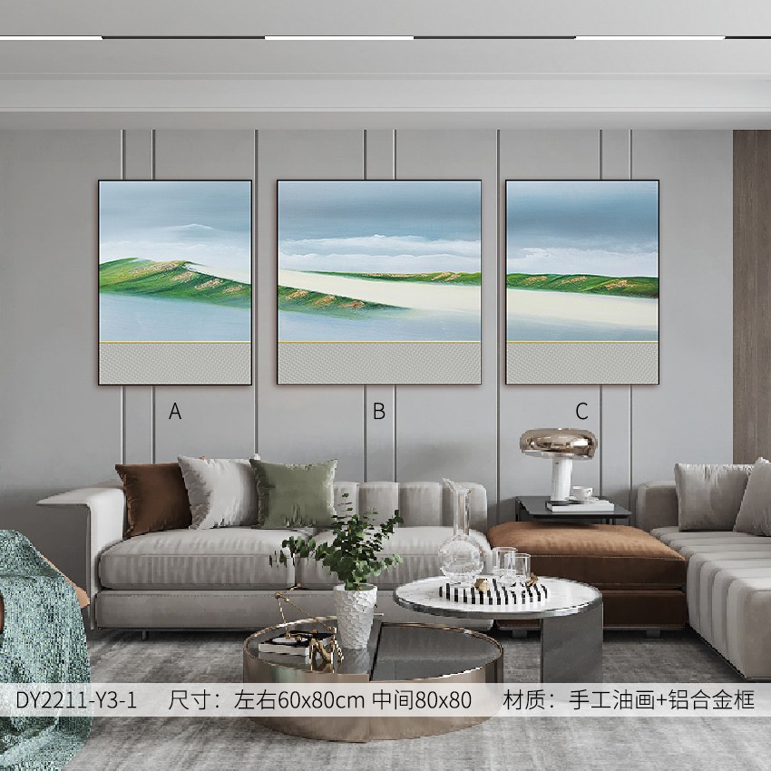 Living Room Wall Art DY2211-Y3-1 in an interior setting
