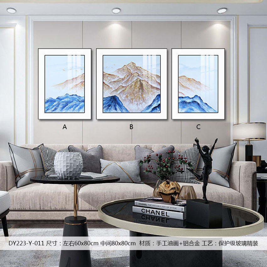 Living Room Wall Art DY223-Y-011 in an interior setting