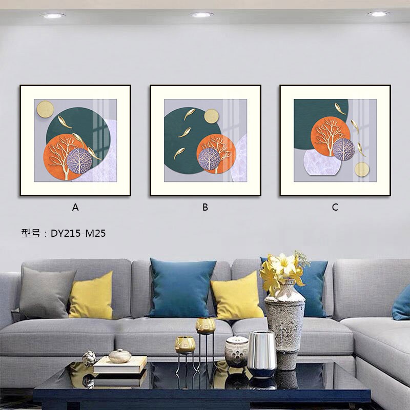 Living Room Wall Art DY215-M25 in an interior setting