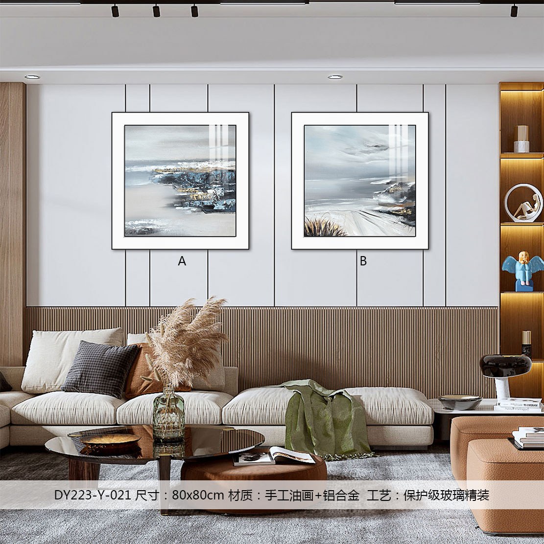 Living Room Wall Art DY223-Y-021 in an interior setting