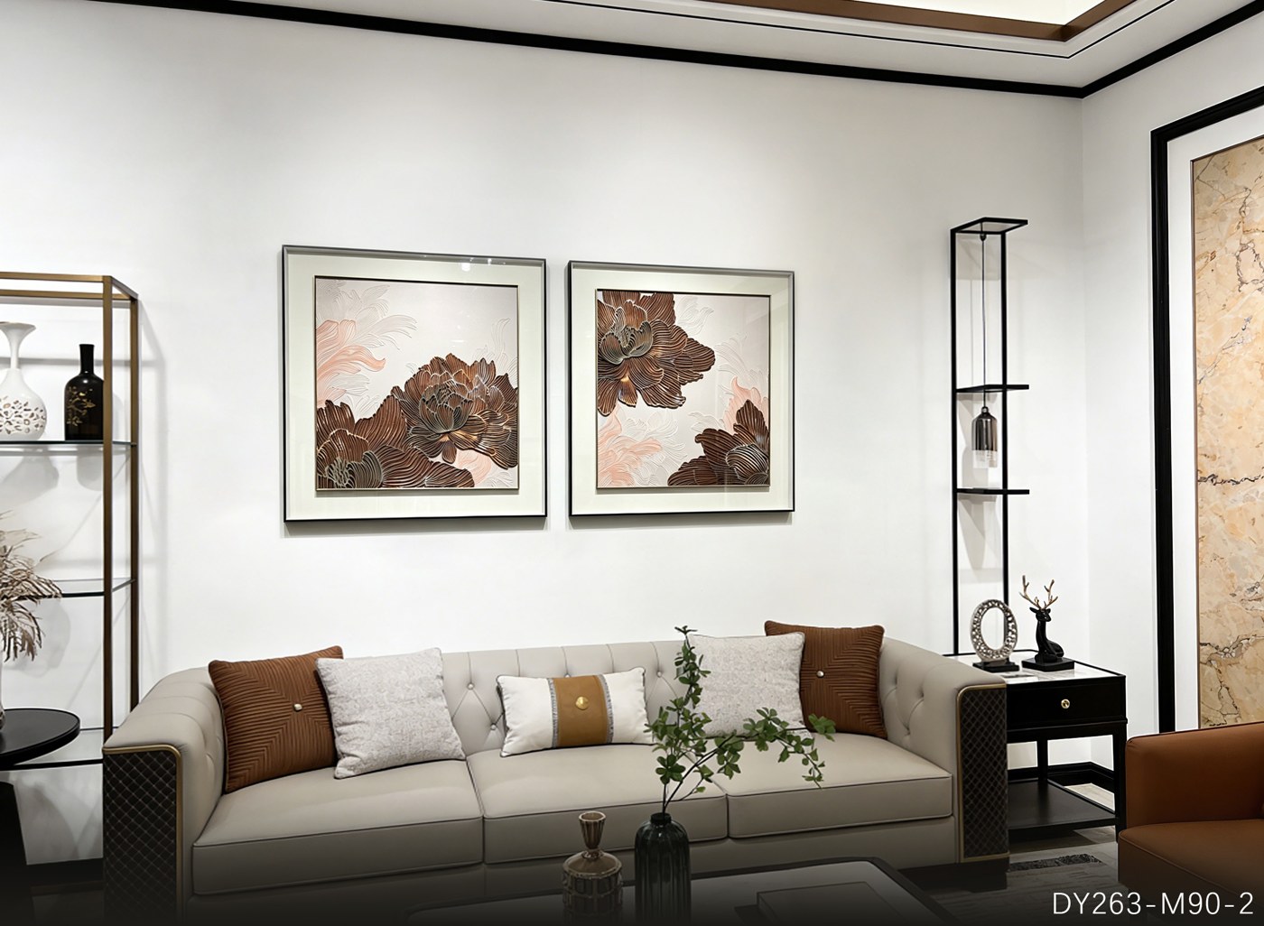 Living Room Wall Art DY263-M90-2 in an interior setting
