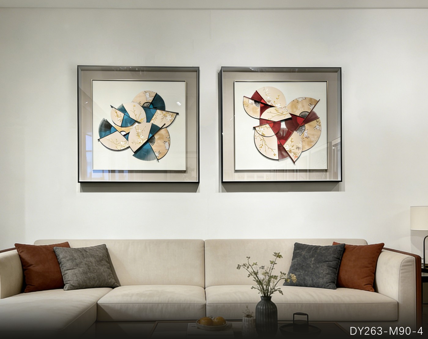 Living Room Wall Art DY263-M90-4 in an interior setting