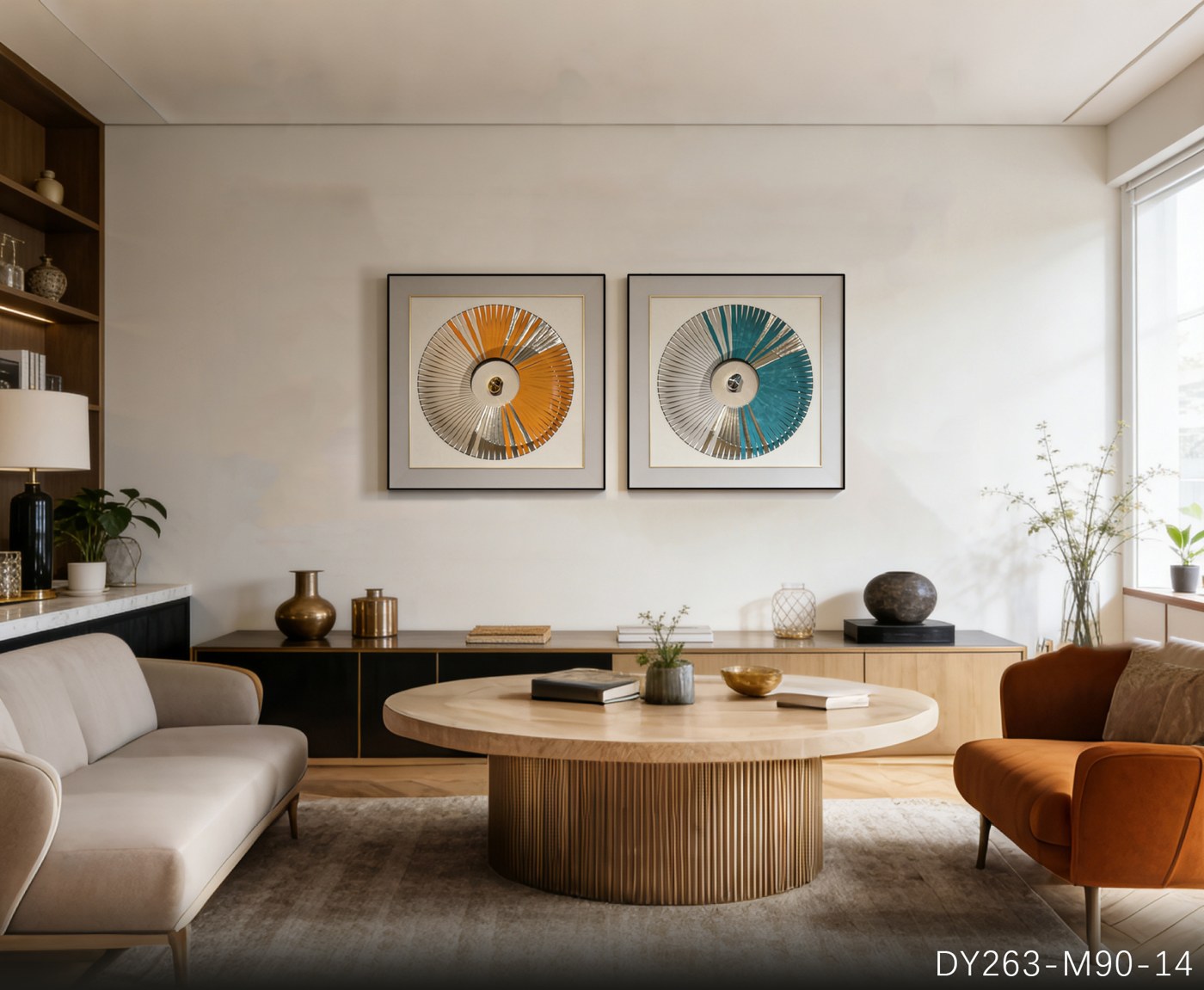 Living Room Wall Art DY263-M90-14 in an interior setting