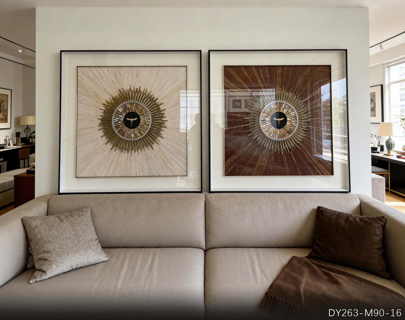 Living Room Wall Art DY263-M90-16 in an interior setting