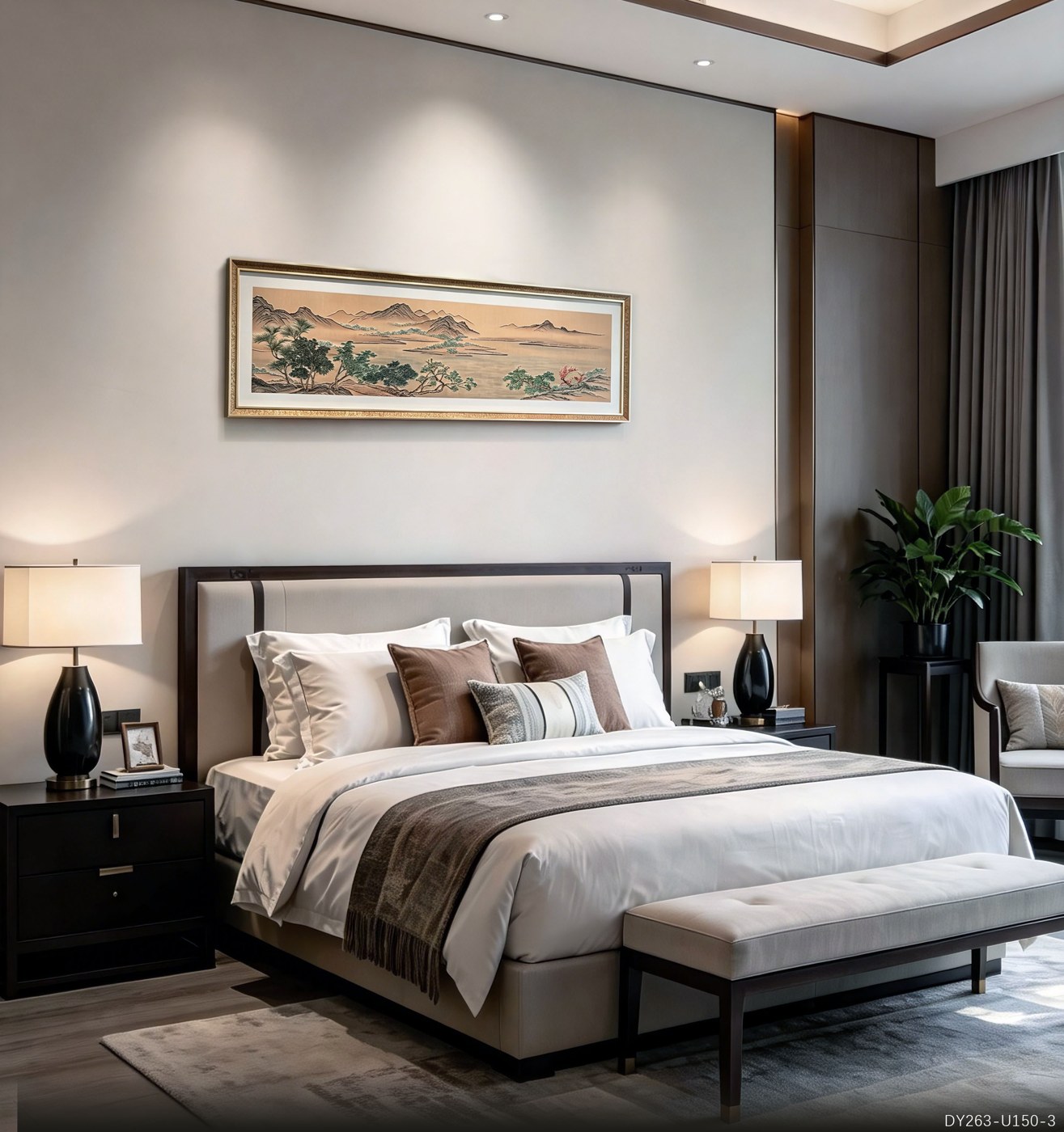 Bedroom Wall Art DY263-U150-3 in an interior setting