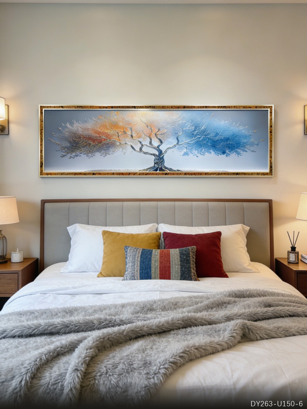 Bedroom Wall Art DY263-U150-6 in an interior setting