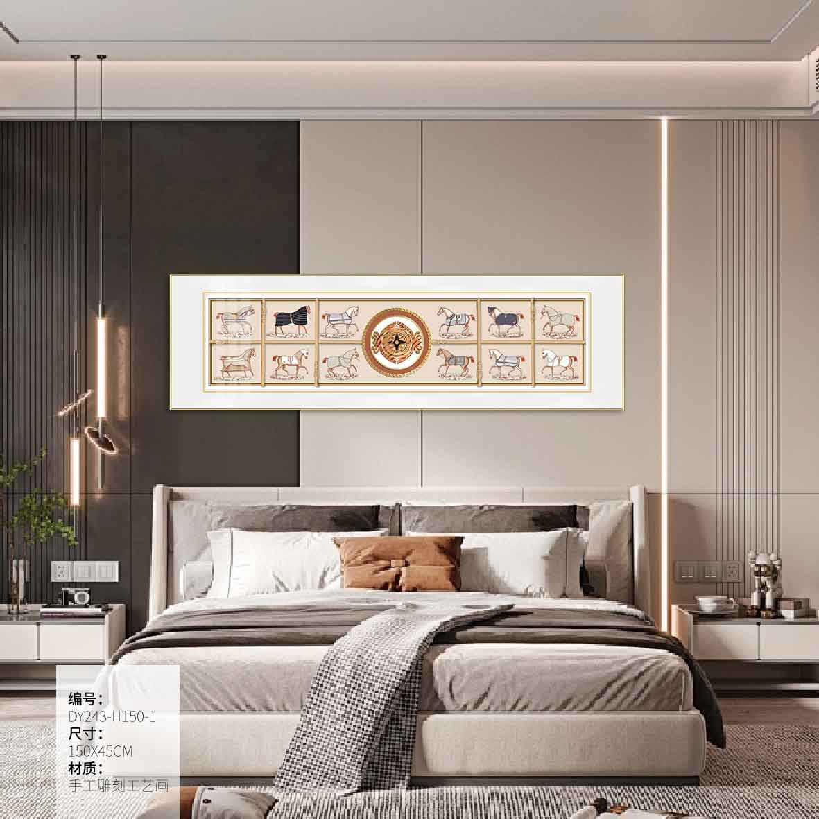 Bedroom Wall Art DY243-H150-1 in an interior setting