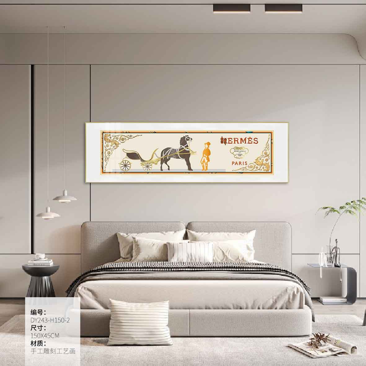 Bedroom Wall Art DY243-H150-2 in an interior setting