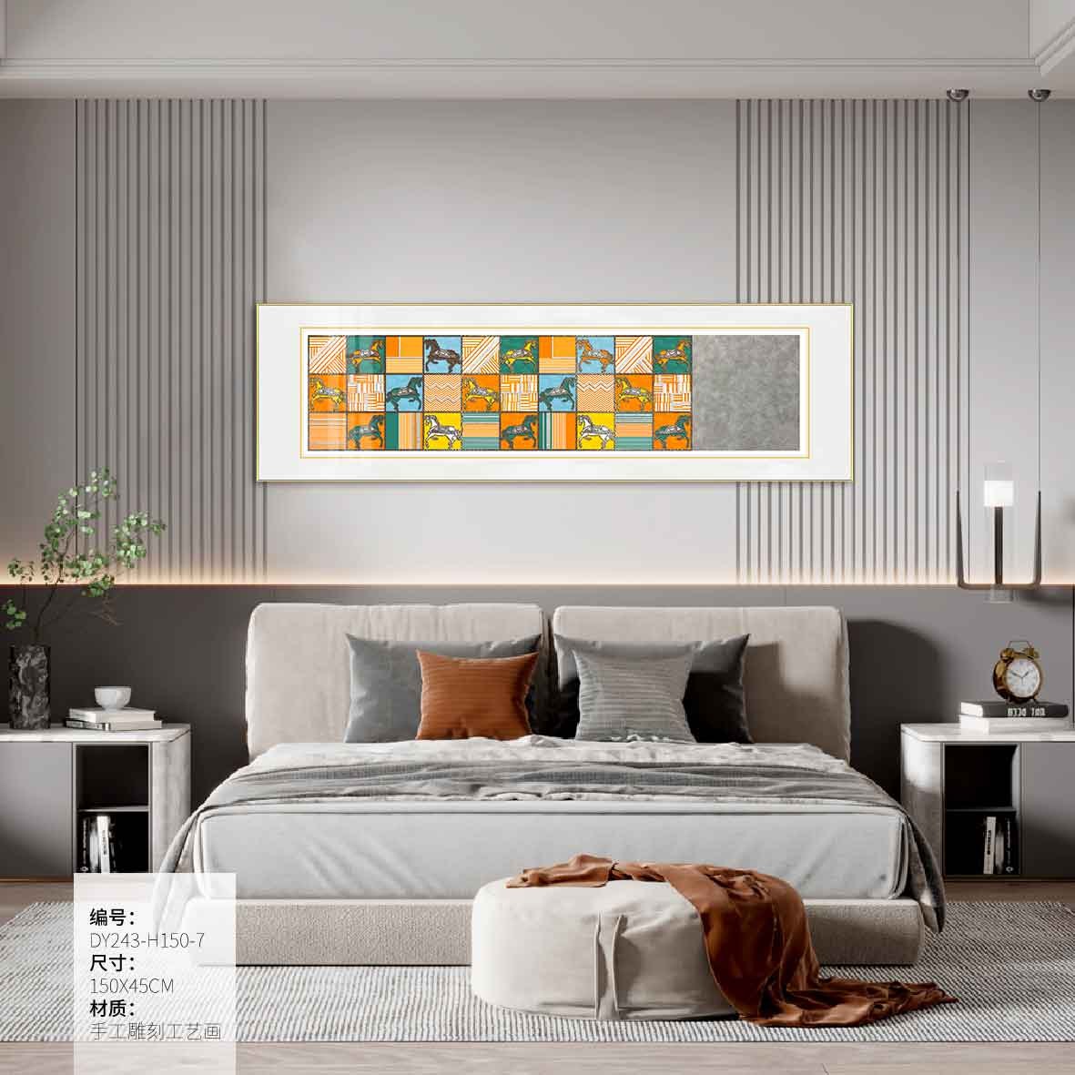 Bedroom Wall Art DY243-H150-7 in an interior setting