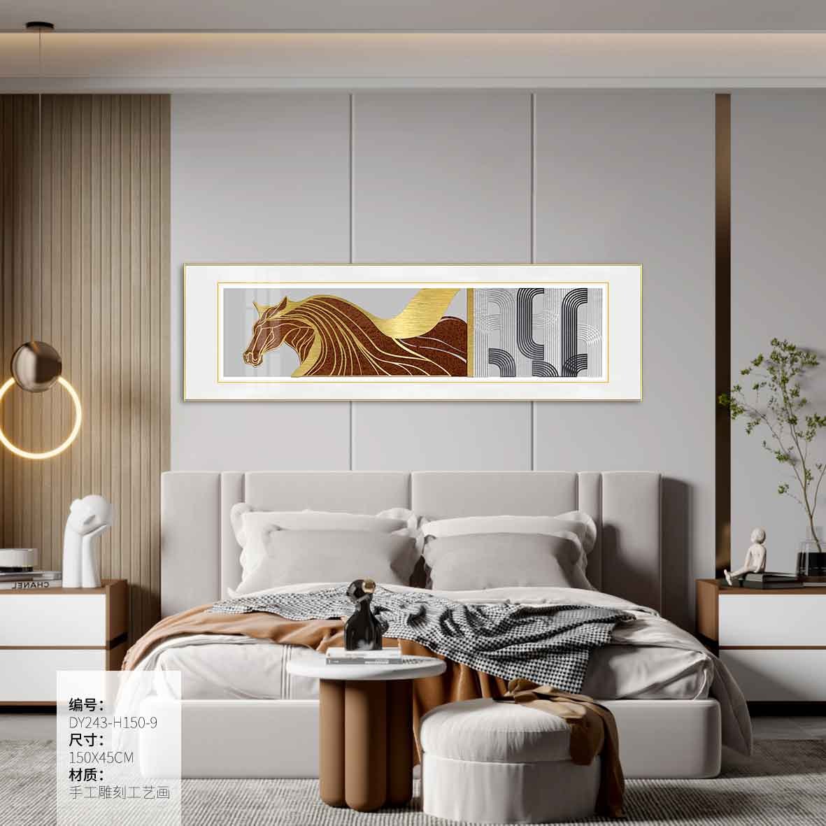 Bedroom Wall Art DY243-H150-9 in an interior setting