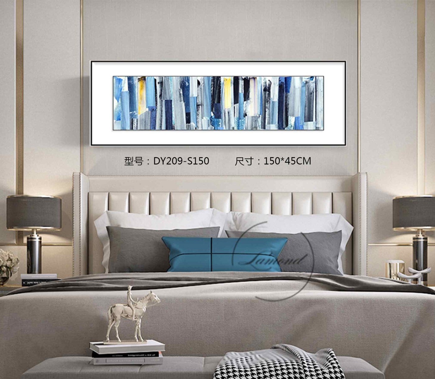Bedroom Wall Art DY209-S150 in an interior setting