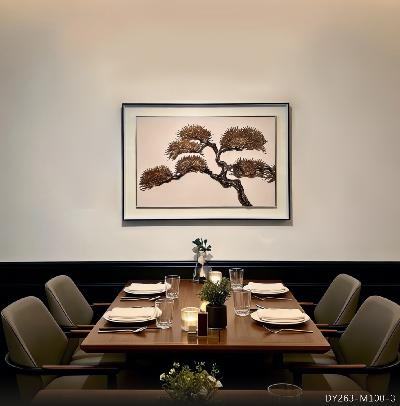 Dining Room Wall Art DY263-M100-3 displayed in an interior