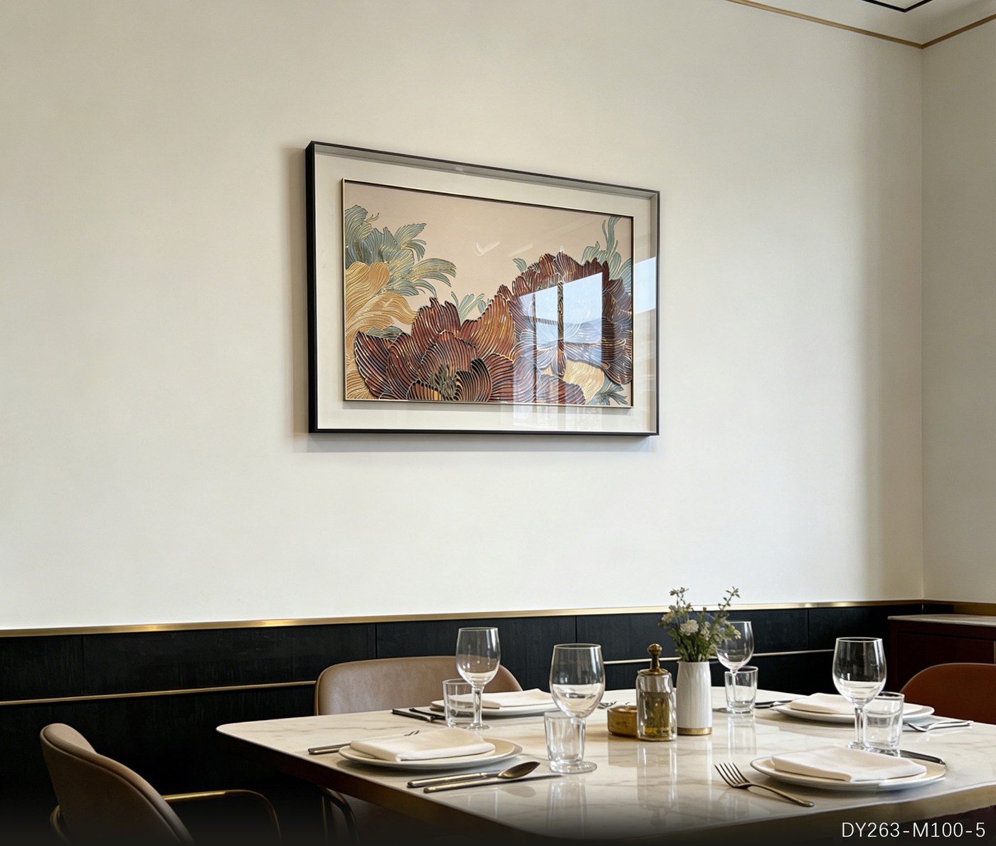 Dining Room Wall Art DY263-M100-5 displayed in an interior