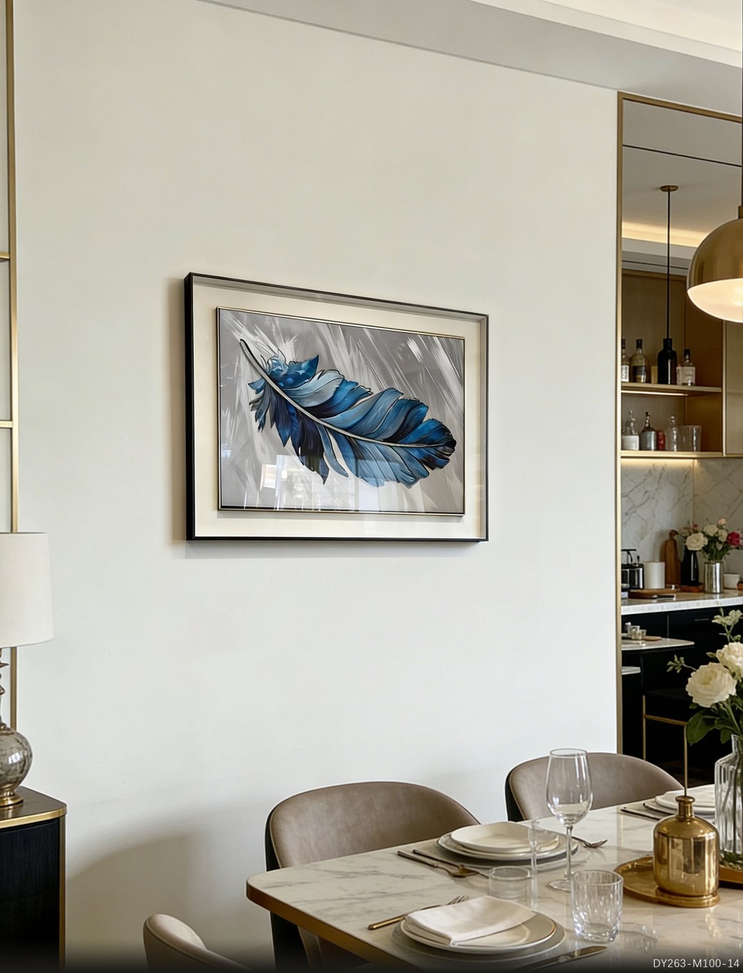 Dining Room Wall Art DY263-M100-14 displayed in an interior